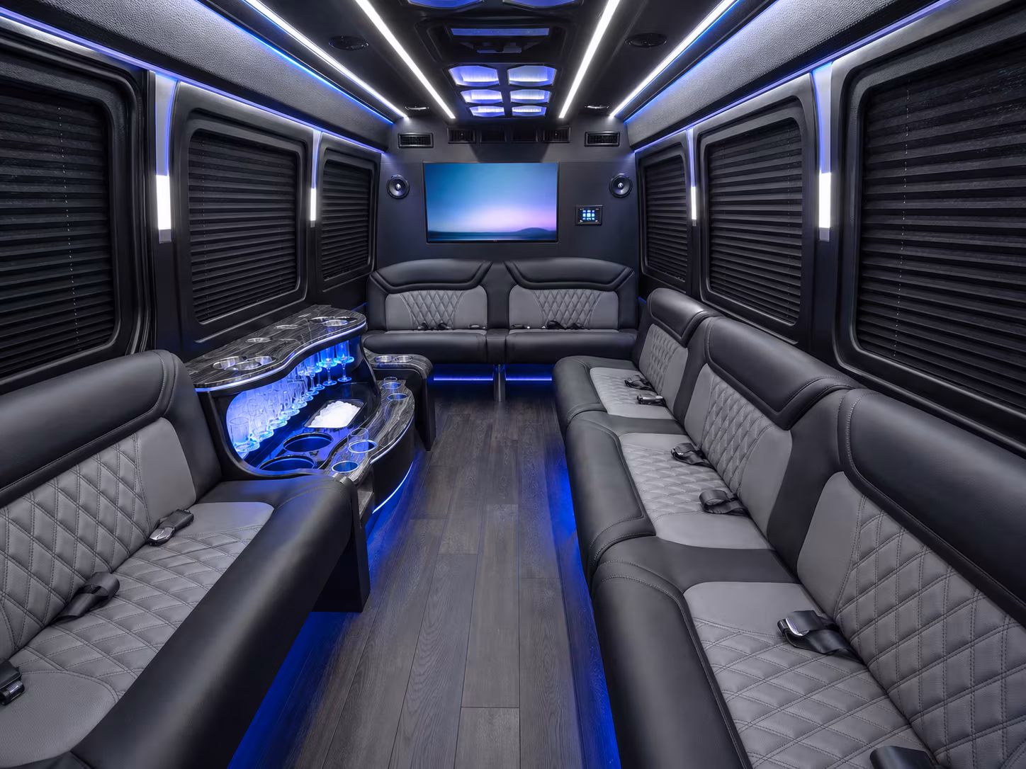 pembroke pines sprinter limousine inside