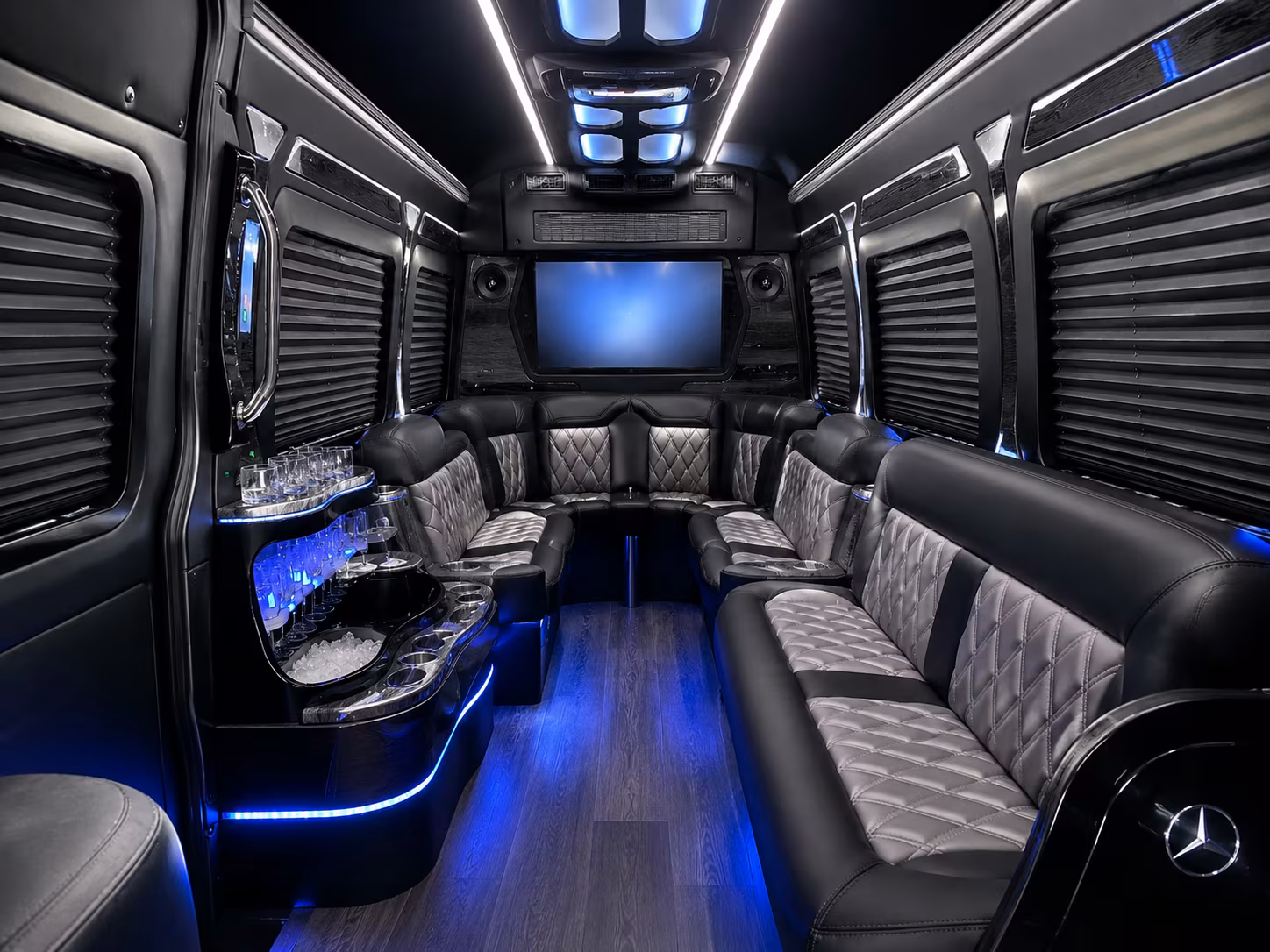 pembroke pines sprinter limousine interior